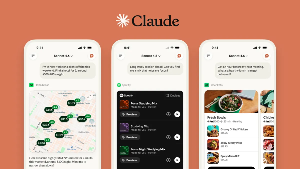 Claude new connectors apps