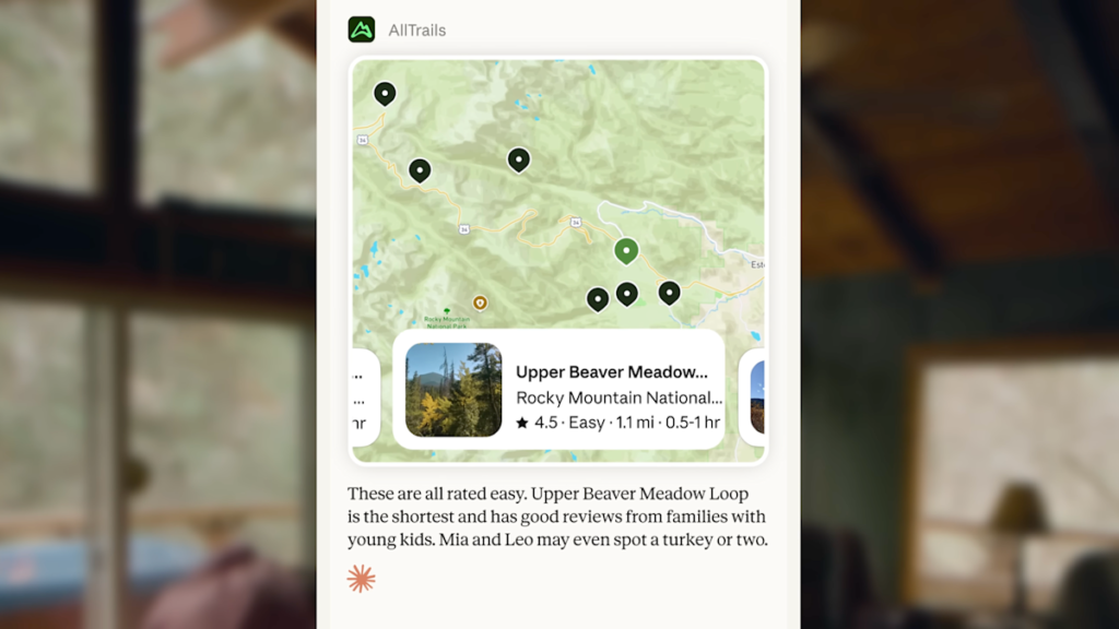 Claude can now connect to lifestyle apps like Spotify, Instacart and AllTrails