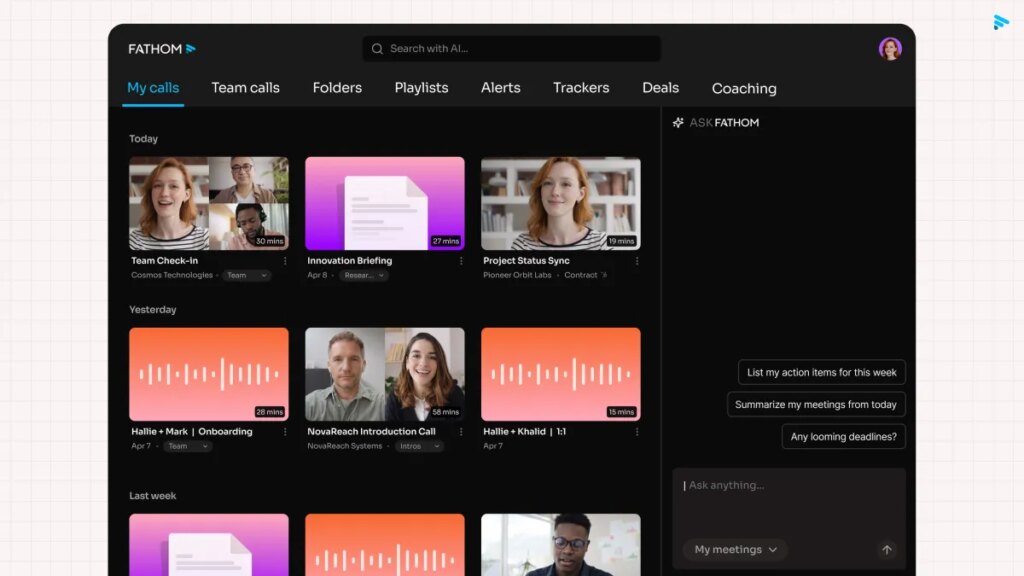 Fathom adds a bot-less meeting mode in a bid to take on Granola