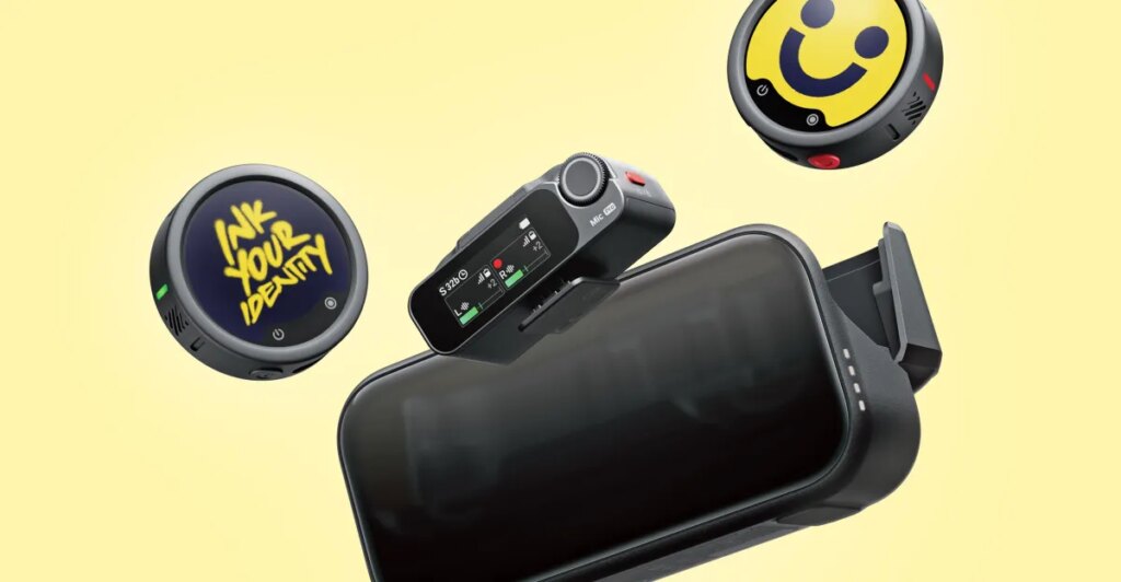 Insta360 is putting screens on its next wireless mics to show logos or images