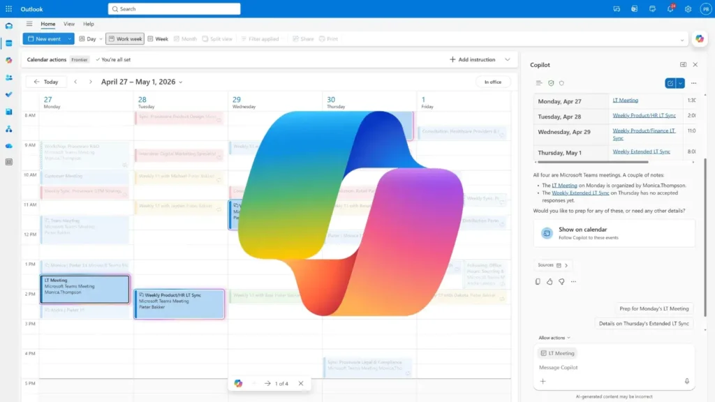 Microsoft Expands Copilot Agent Mode for Outlook Inbox and Calendar Tasks