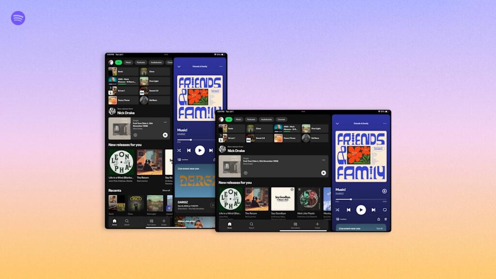 Spotify debuts a new UI just for tablets