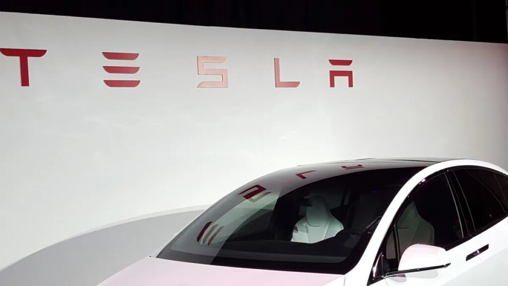 The Tesla Model X at the company's event in September 2015.