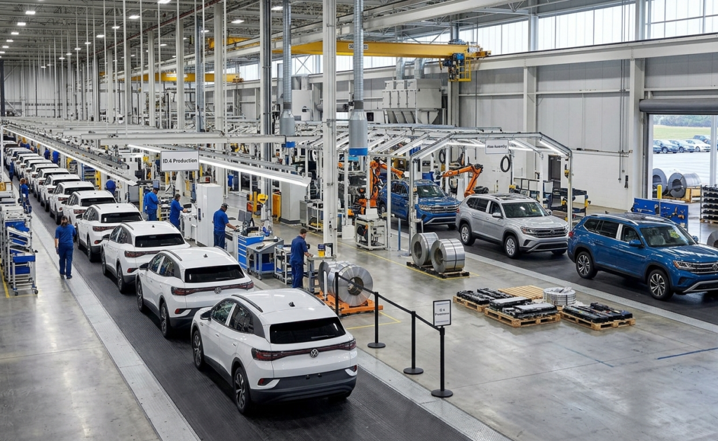 VW Ends US ID.4 Production: Shift Toward Gas-Powered Atlas SUV